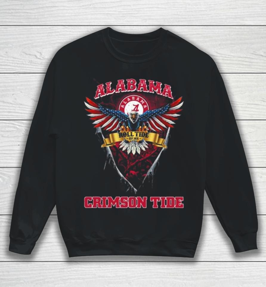 Roll Tide Alabama Crimson Tide Football Us Eagle Sweatshirt