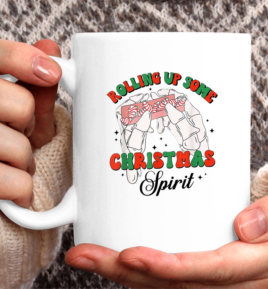 Rolling Up Some Christmas Spirit Xmas Tree Cakes 2022 Outfit Coffee Mug