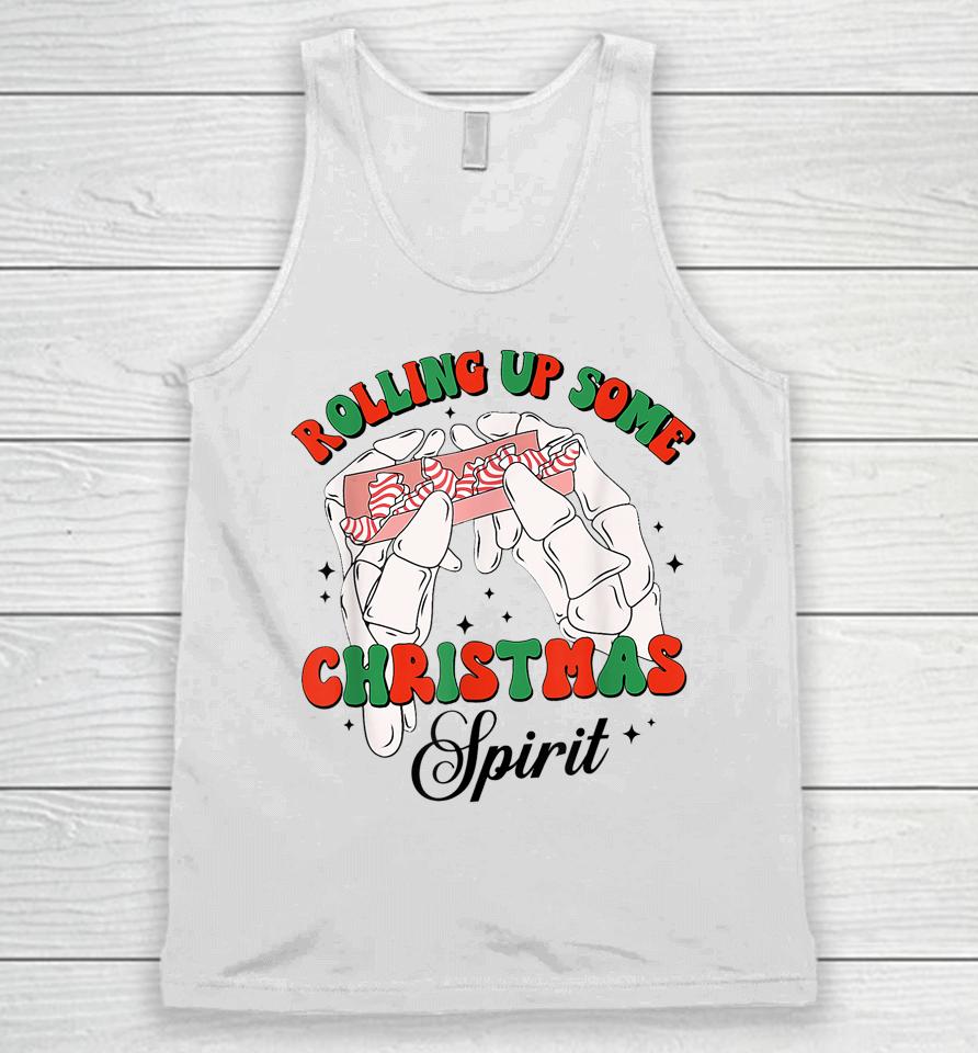 Rolling Up Some Christmas Spirit Xmas Tree Cakes 2022 Outfit Unisex Tank Top
