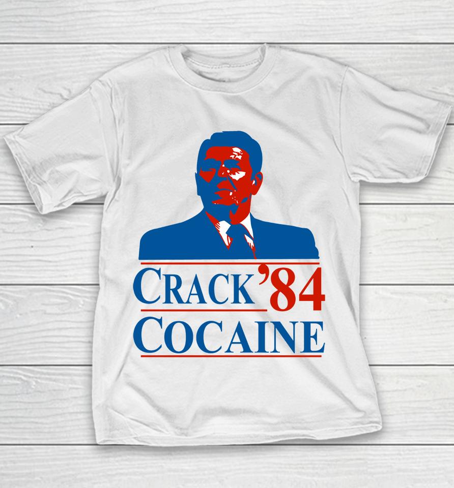 Ronald Reagan Crack 84 Cocaine Youth T-Shirt