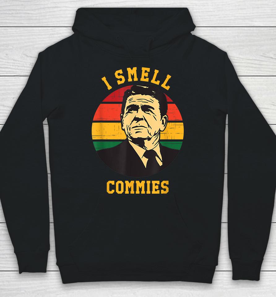 Ronald Reagan I Smell Commies Funny Hoodie