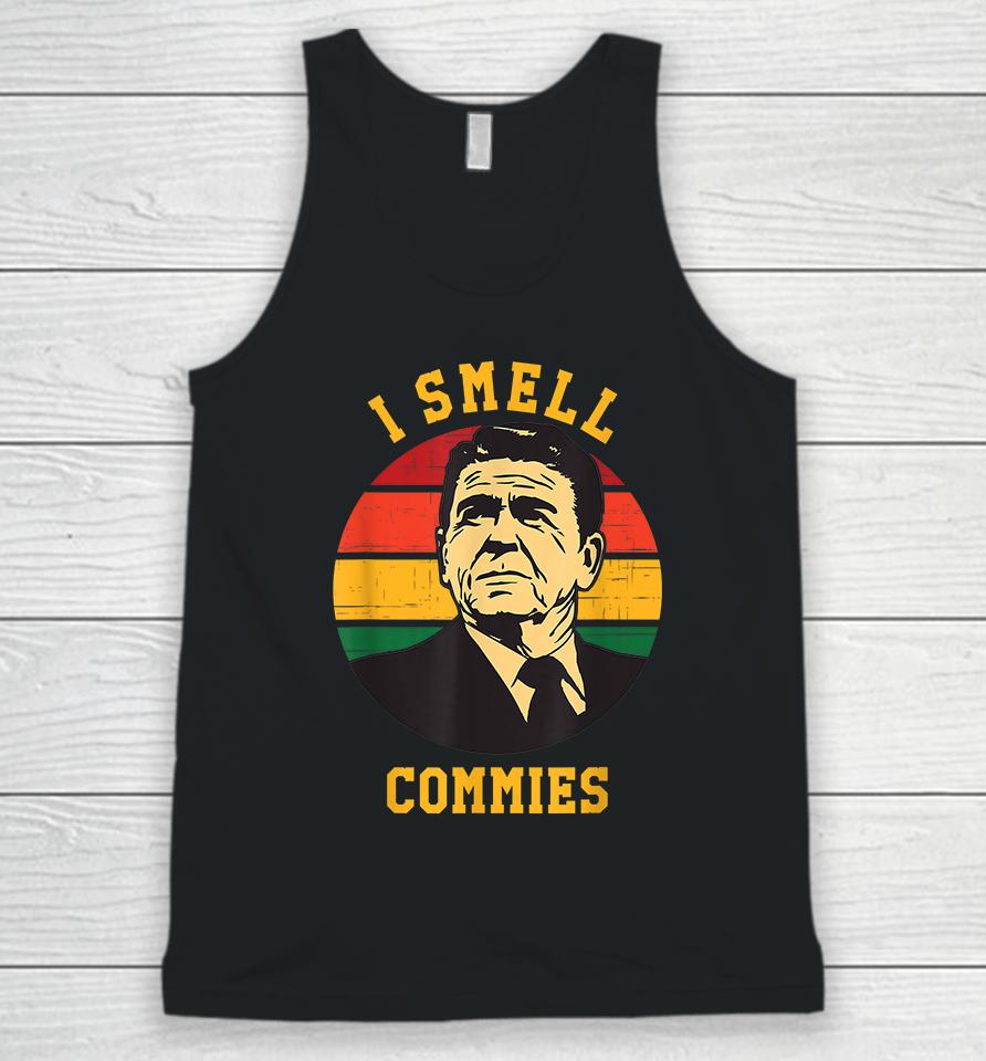 Ronald Reagan I Smell Commies Funny Unisex Tank Top