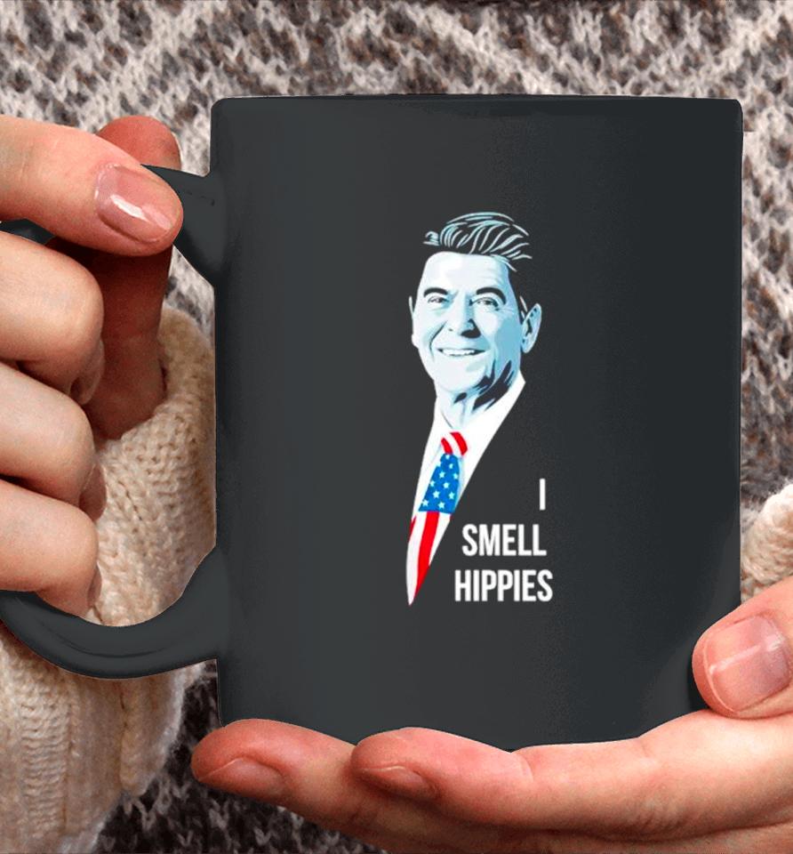 Ronald Reagan I Smell Hippies Coffee Mug