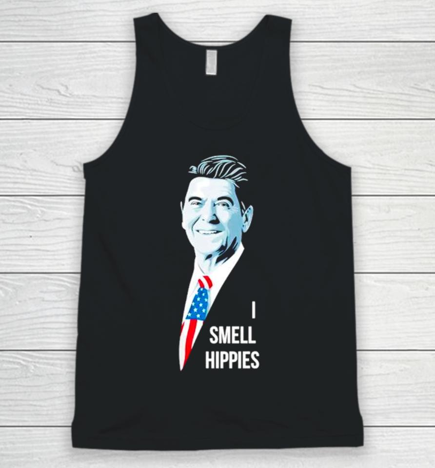 Ronald Reagan I Smell Hippies Unisex Tank Top
