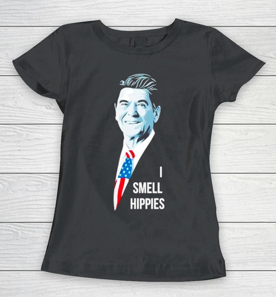 Ronald Reagan I Smell Hippies Women T-Shirt