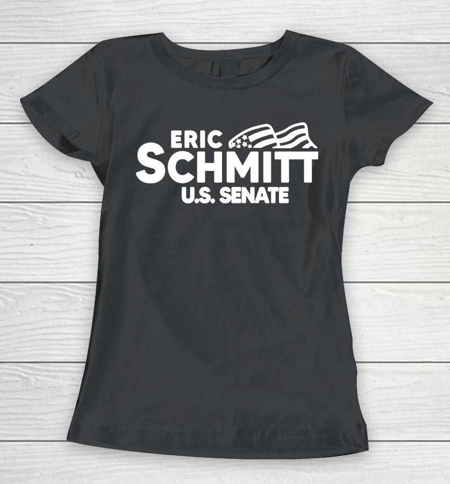Ronald Reagan Wears Eric Schmitt Us Senate Women T-Shirt
