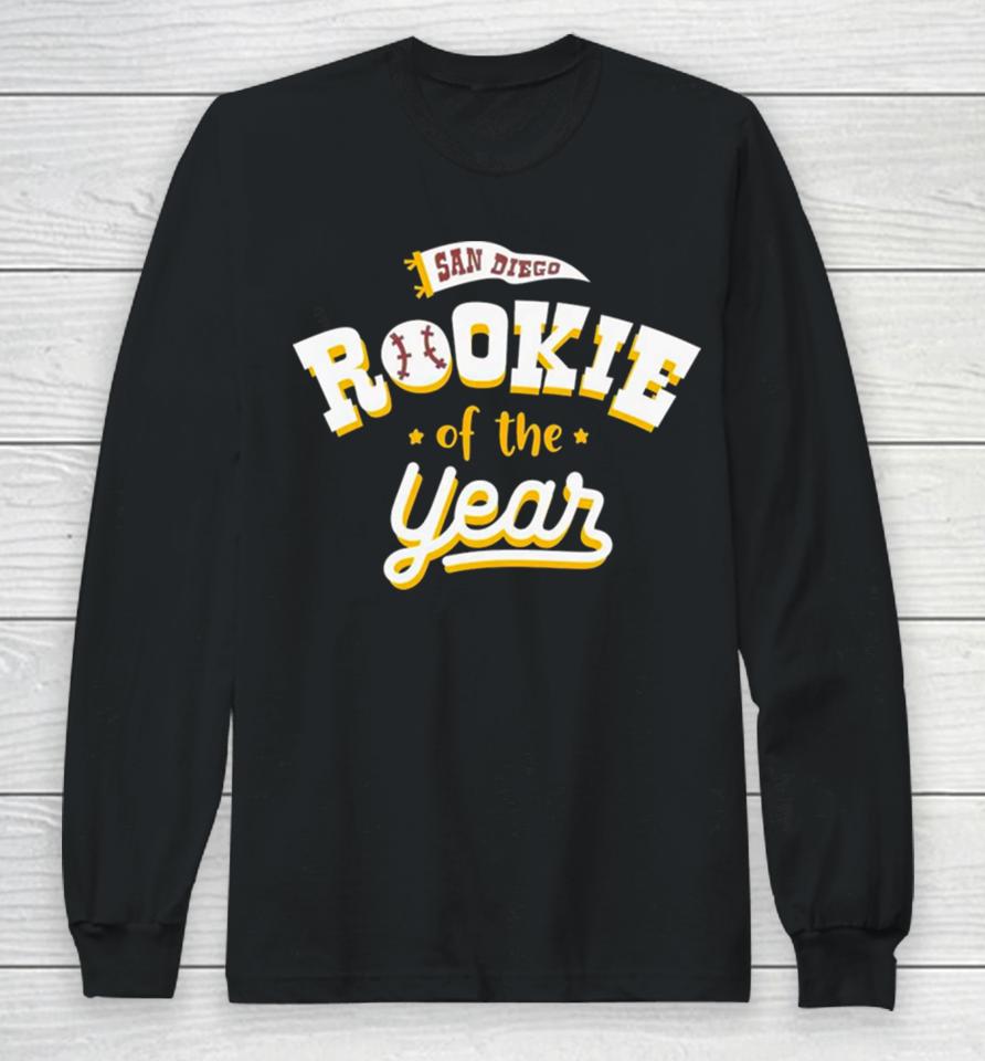 Rookie Of The Year San Diego Padres Baseball Long Sleeve T-Shirt