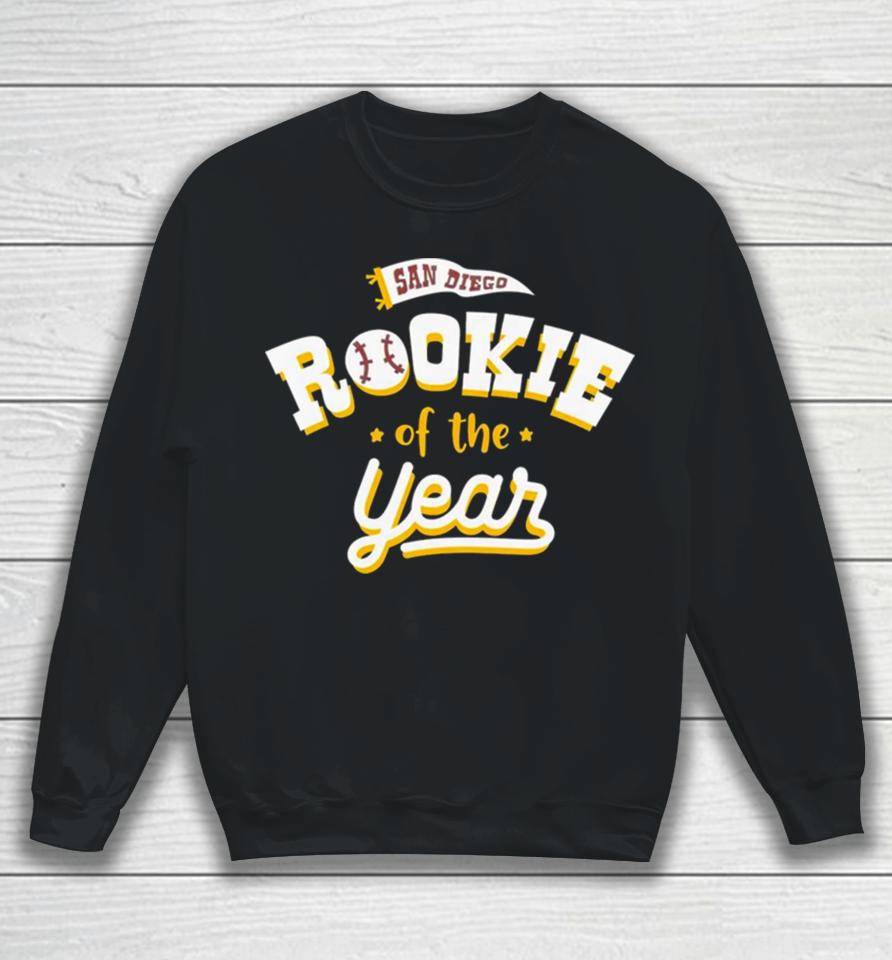 Rookie Of The Year San Diego Padres Baseball Sweatshirt