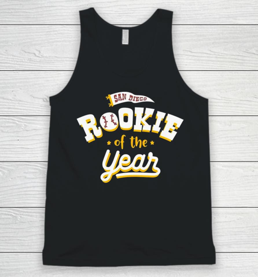Rookie Of The Year San Diego Padres Baseball Unisex Tank Top