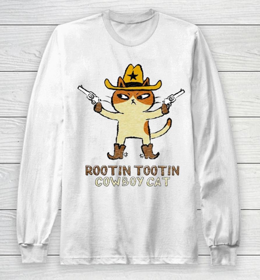 Rootin Tootin Cowboy Cat Long Sleeve T-Shirt