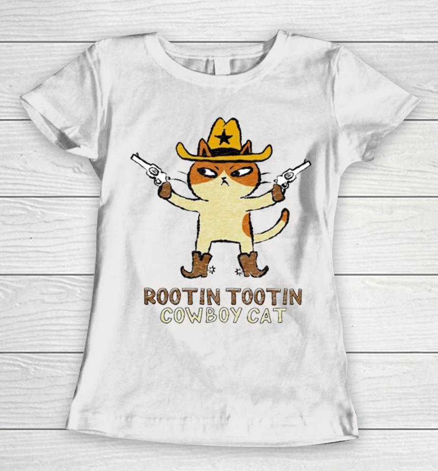 Rootin Tootin Cowboy Cat Women T-Shirt