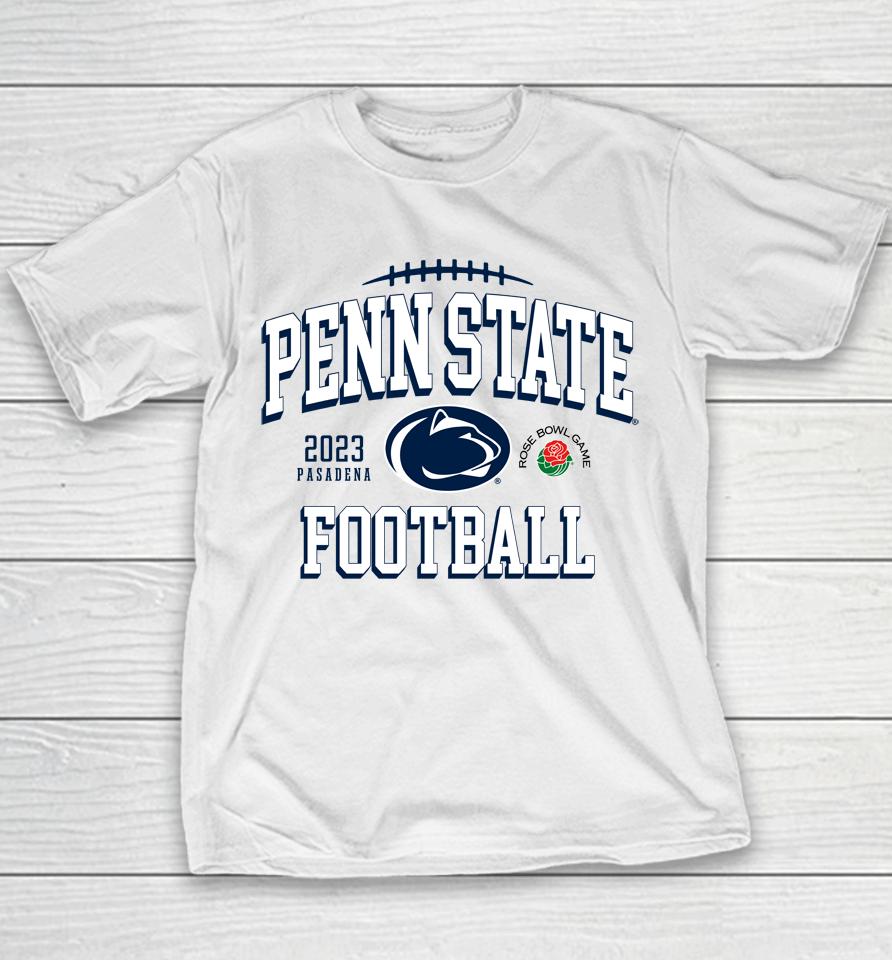 Rose Bowl 2023 Penn State Bowl Bash White Youth T-Shirt