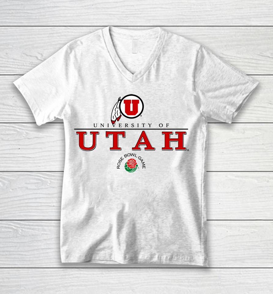 Rose Bowl Game 2023 Utah Utes Unisex V-Neck T-Shirt