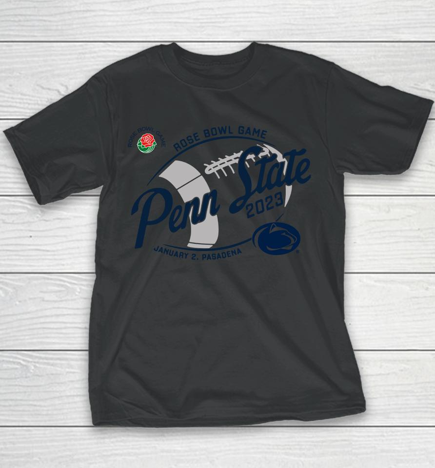 Rose Bowl Game Merch Penn State Rose Bowl Football 2023 Youth T-Shirt
