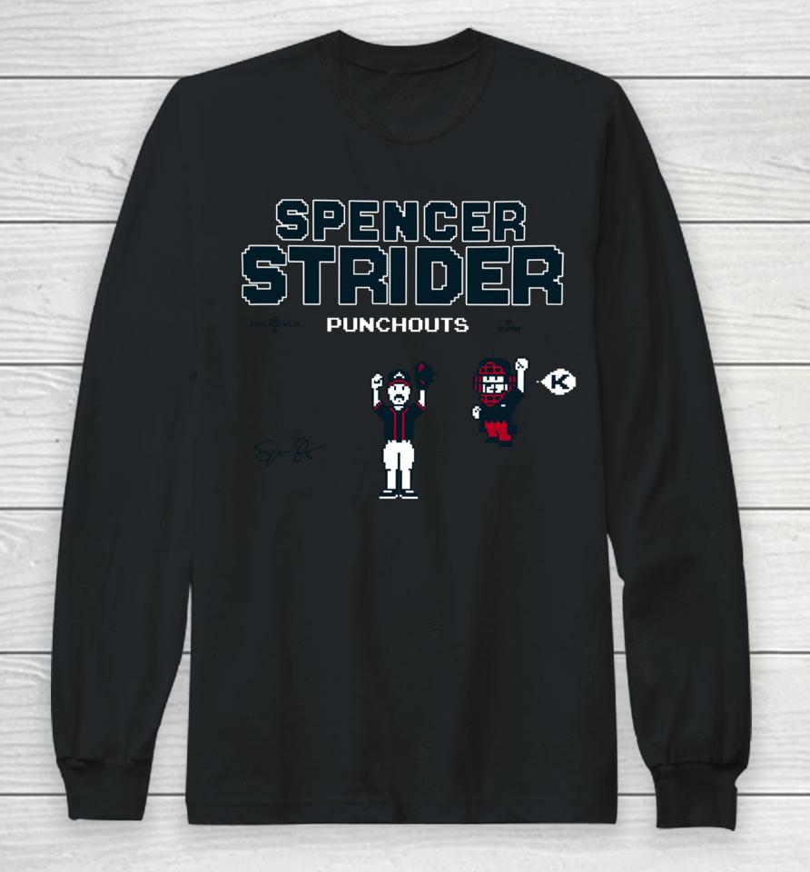 Rotowear Merch Shop Spencer Strider Punchouts Long Sleeve T-Shirt