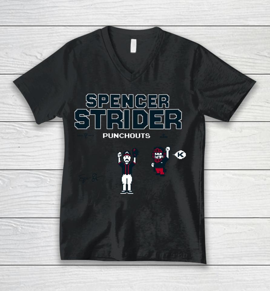 Rotowear Merch Shop Spencer Strider Punchouts Unisex V-Neck T-Shirt