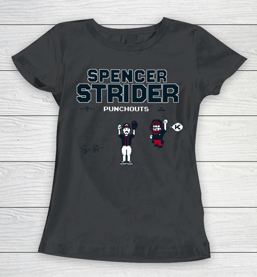 Rotowear Merch Shop Spencer Strider Punchouts Women T-Shirt