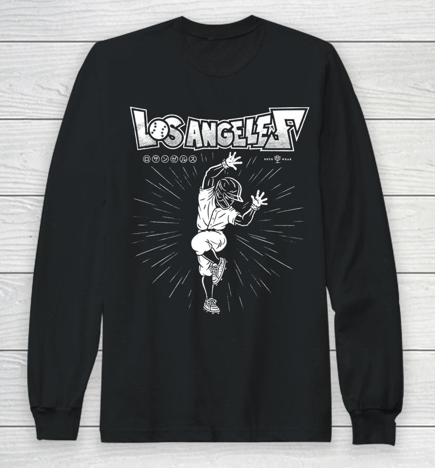 Rotowear Shohei Ohtani Los Angeles Hip Lock Long Sleeve T-Shirt