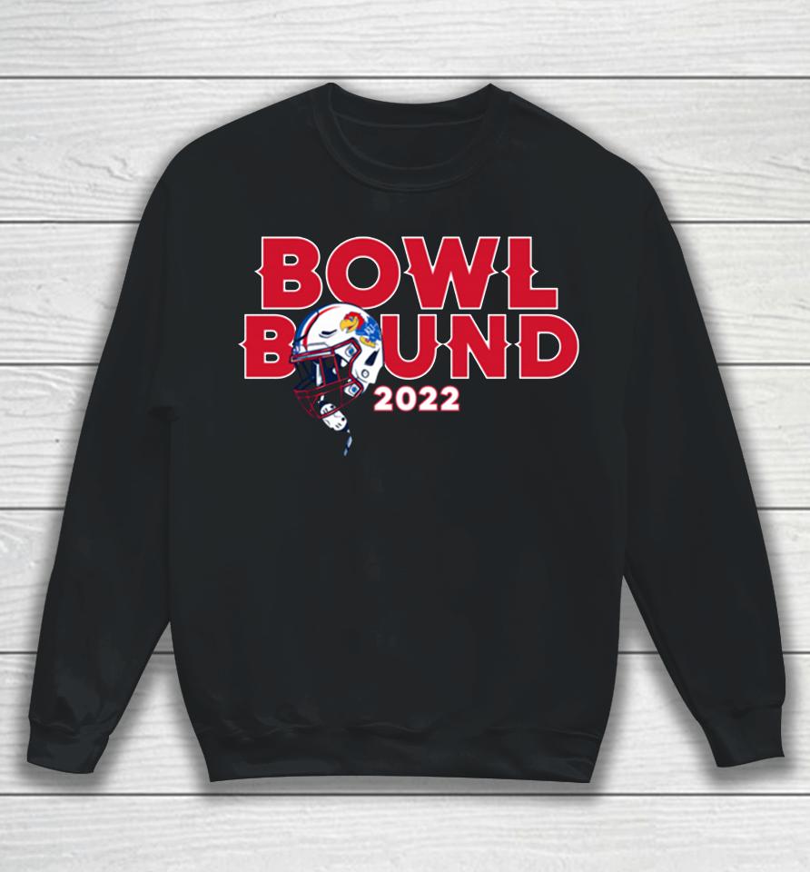 Royal Kansas Jayhawks 2022 Helmet Ncaa Bowl Bound Sweatshirt