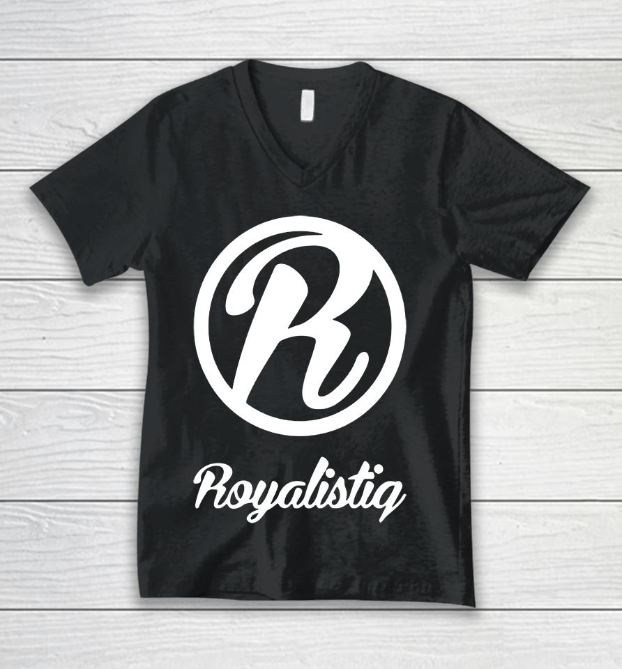 Royalistiq Logo Unisex V-Neck T-Shirt