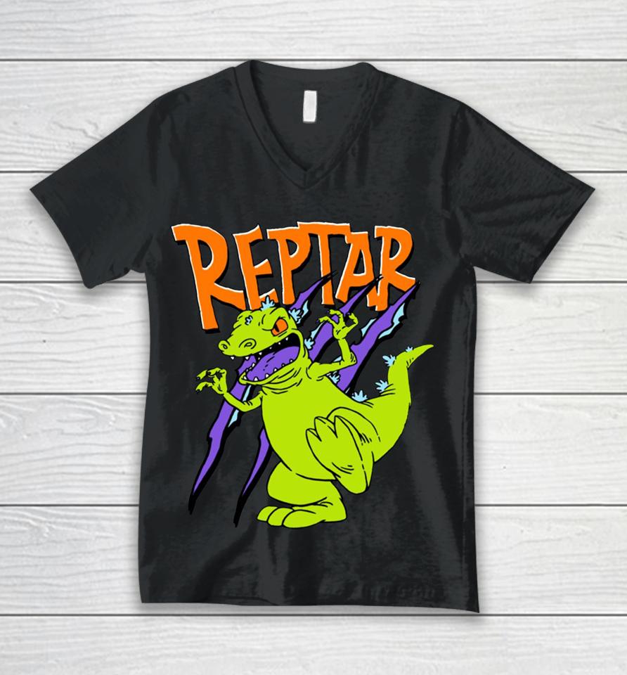 Rugrats Reptar Logo Unisex V-Neck T-Shirt
