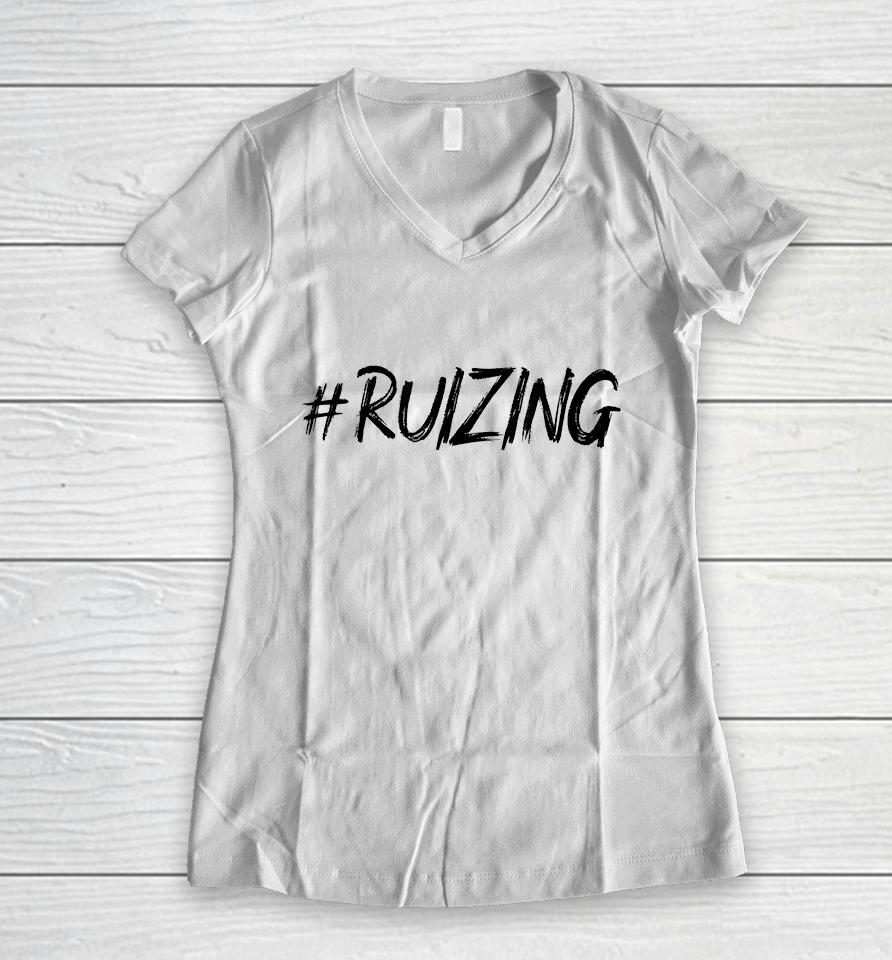 #Ruizing Women V-Neck T-Shirt