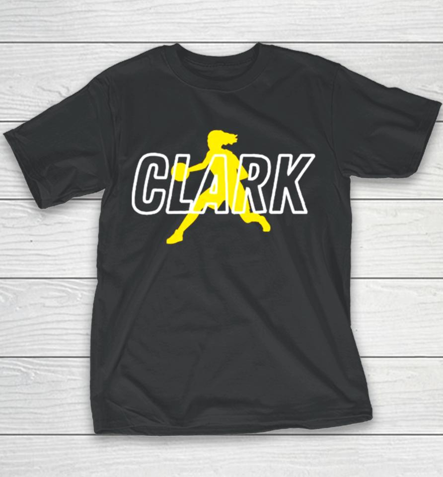 Run Clark Play Basketball Ncaa Iowa Hawkeyes Youth T-Shirt