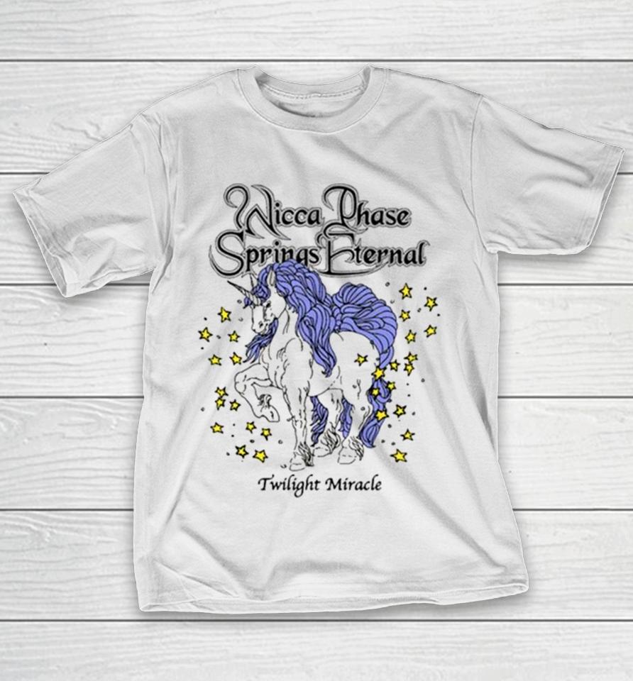Run For Cover Records Merch Store Wicca Phase Springs Eternal Twilight Miracle Unicorn T-Shirt