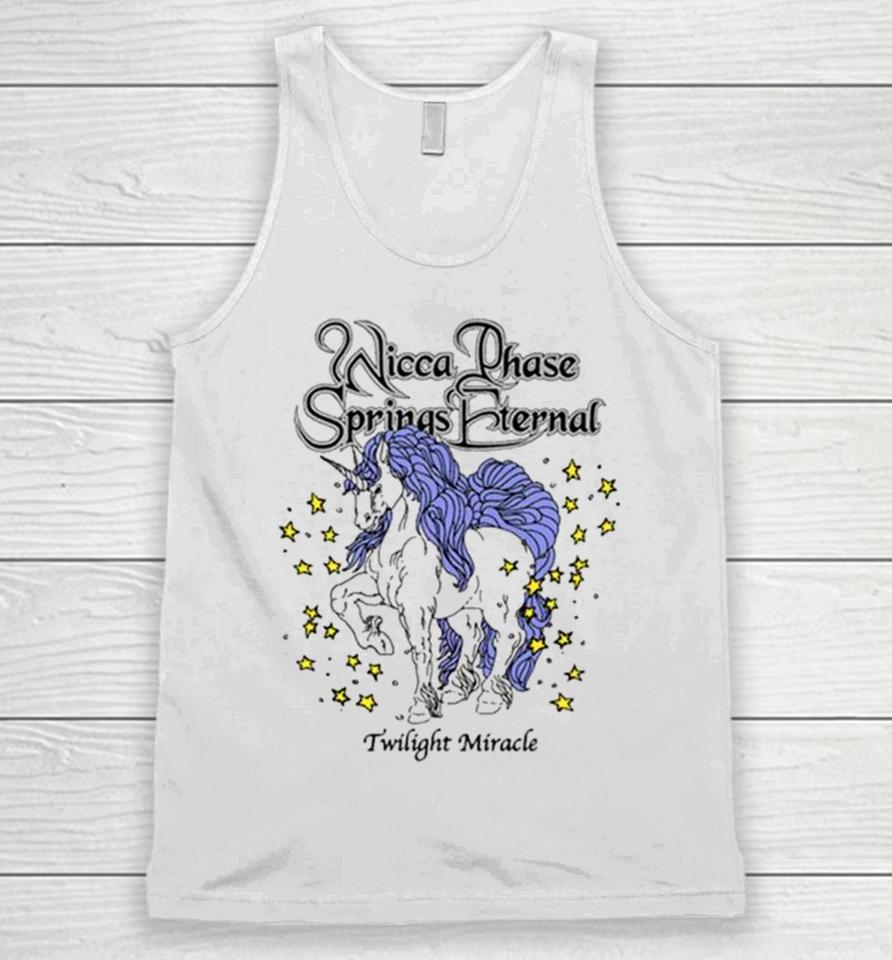 Run For Cover Records Merch Store Wicca Phase Springs Eternal Twilight Miracle Unicorn Unisex Tank Top