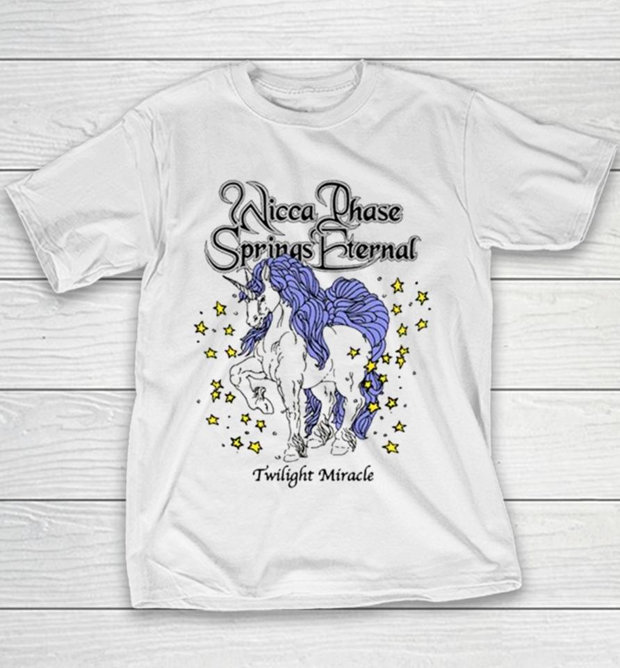 Run For Cover Records Merch Store Wicca Phase Springs Eternal Twilight Miracle Unicorn Youth T-Shirt