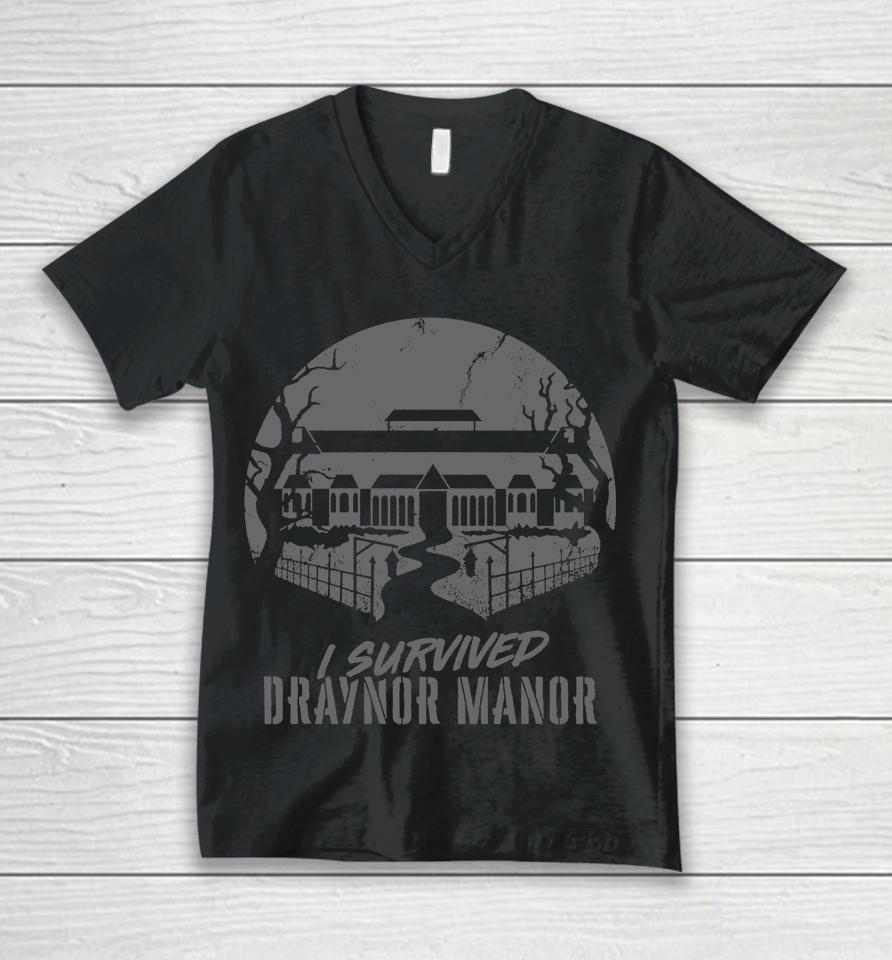 Runescape Merch Draynor Manor Unisex V-Neck T-Shirt
