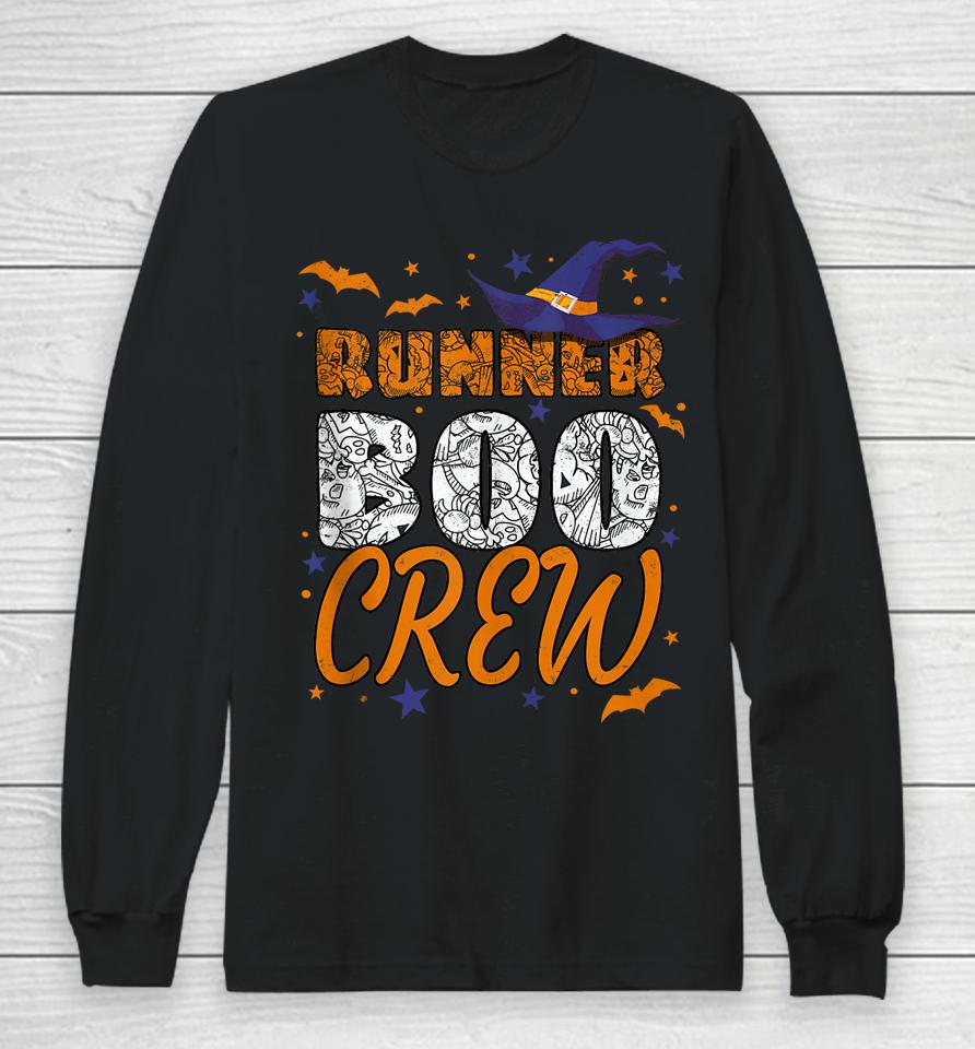 Runner Boo Crew Halloween Running Matching Long Sleeve T-Shirt
