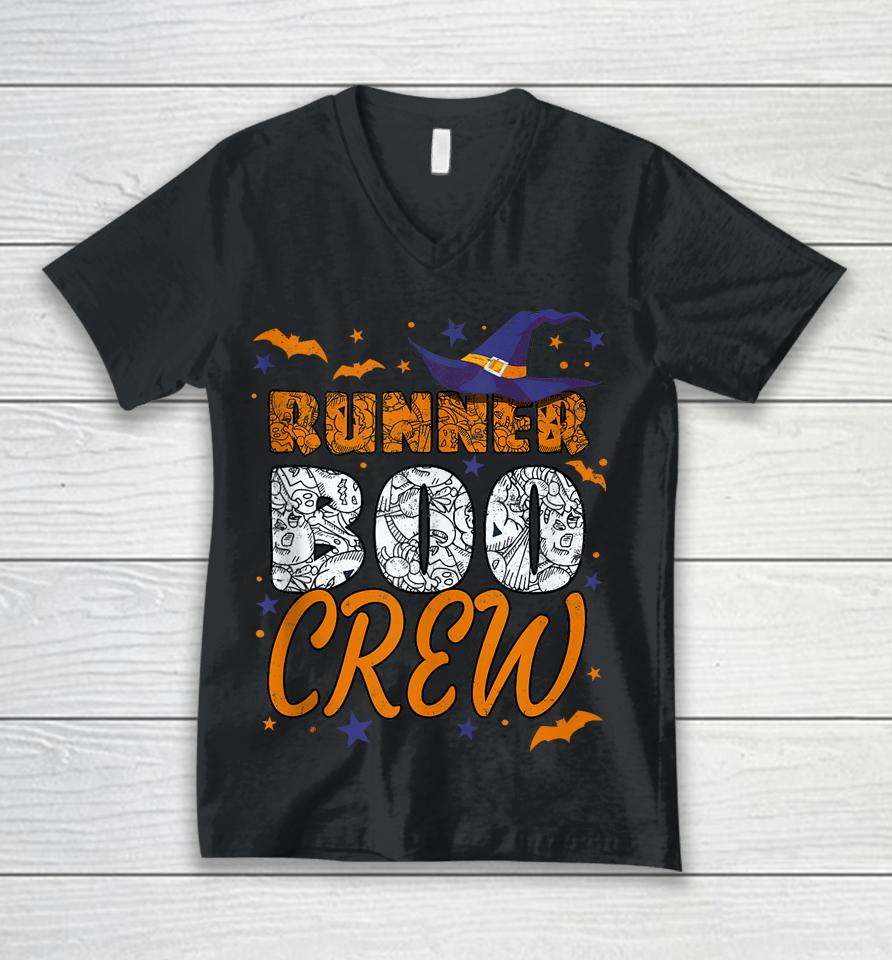 Runner Boo Crew Halloween Running Matching Unisex V-Neck T-Shirt