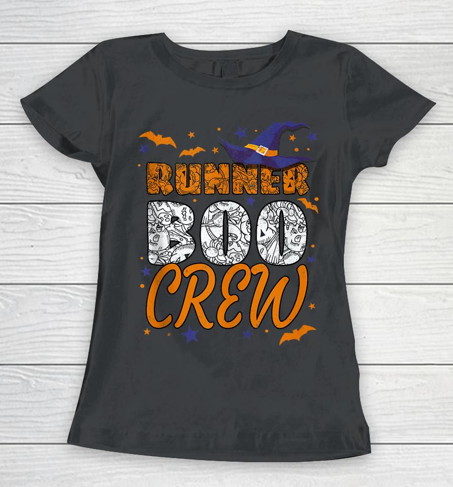 Runner Boo Crew Halloween Running Matching Women T-Shirt