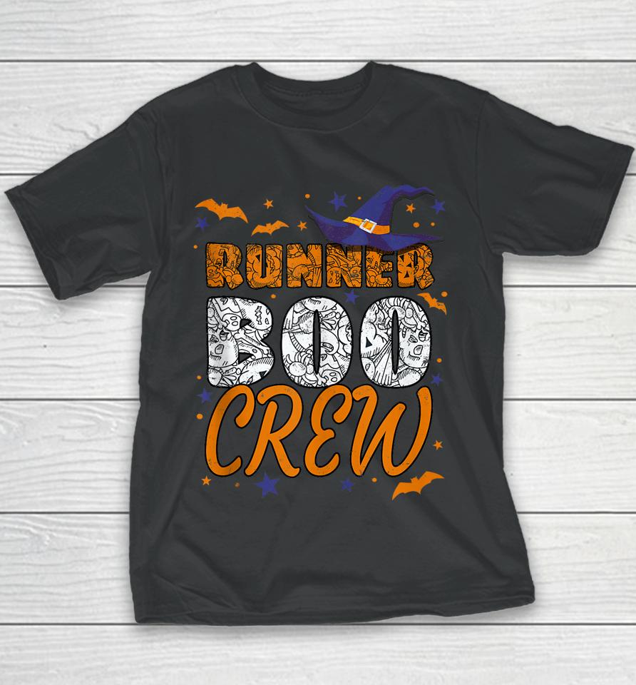 Runner Boo Crew Halloween Running Matching Youth T-Shirt
