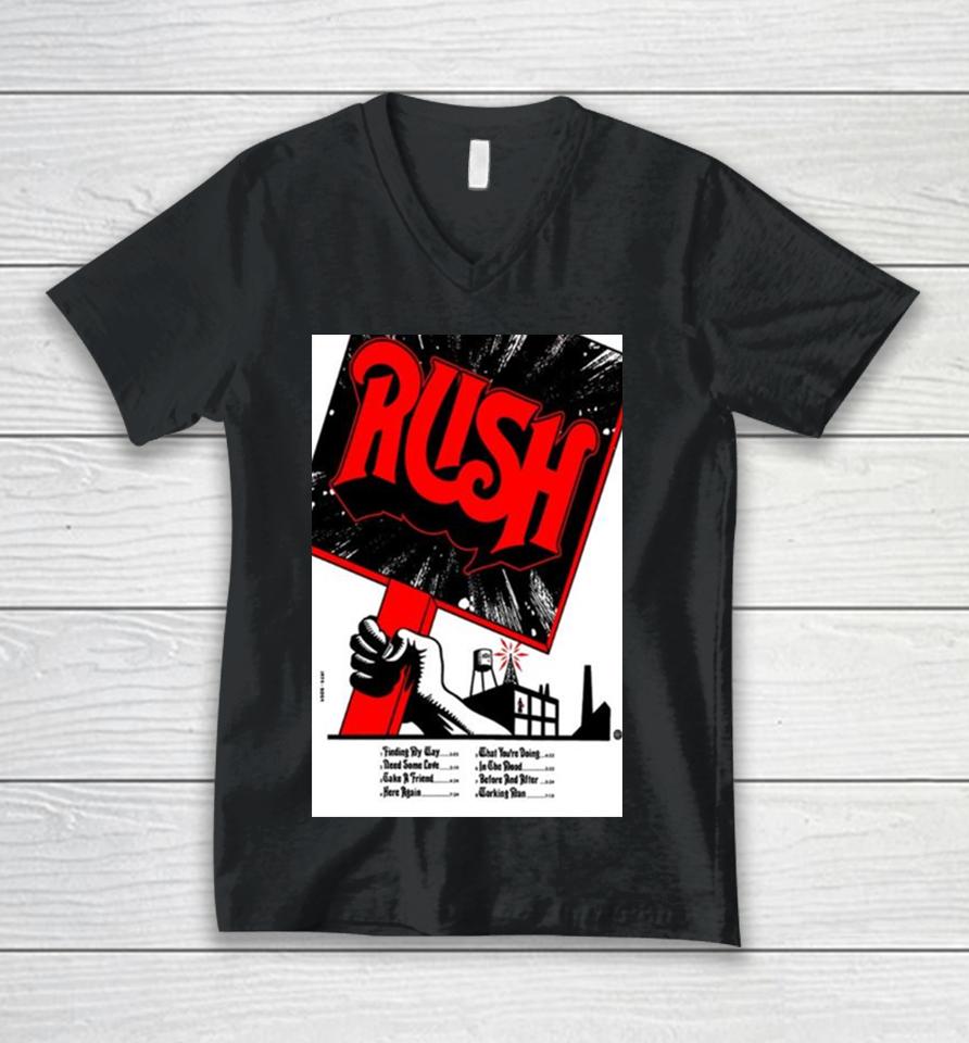 Rush 50Th Anniversary 1974 2024 Unisex V-Neck T-Shirt