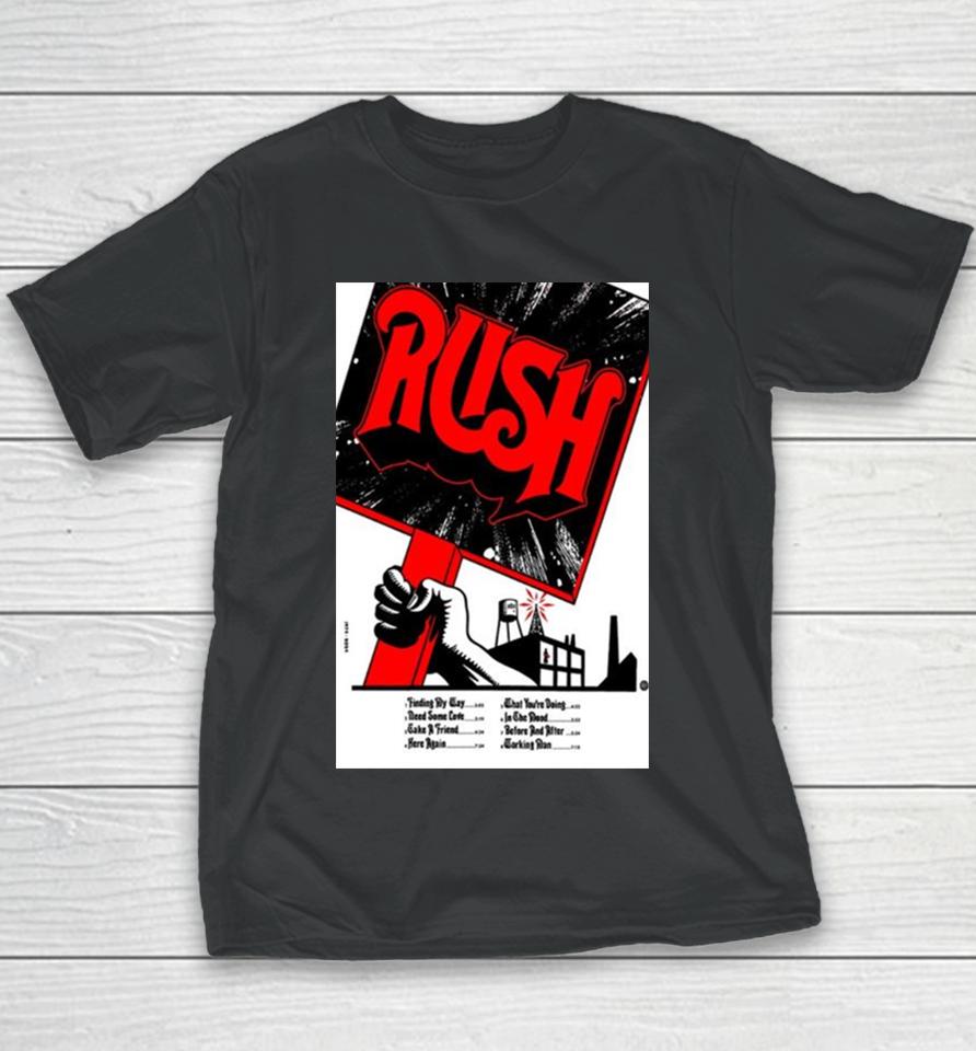Rush 50Th Anniversary 1974 2024 Youth T-Shirt