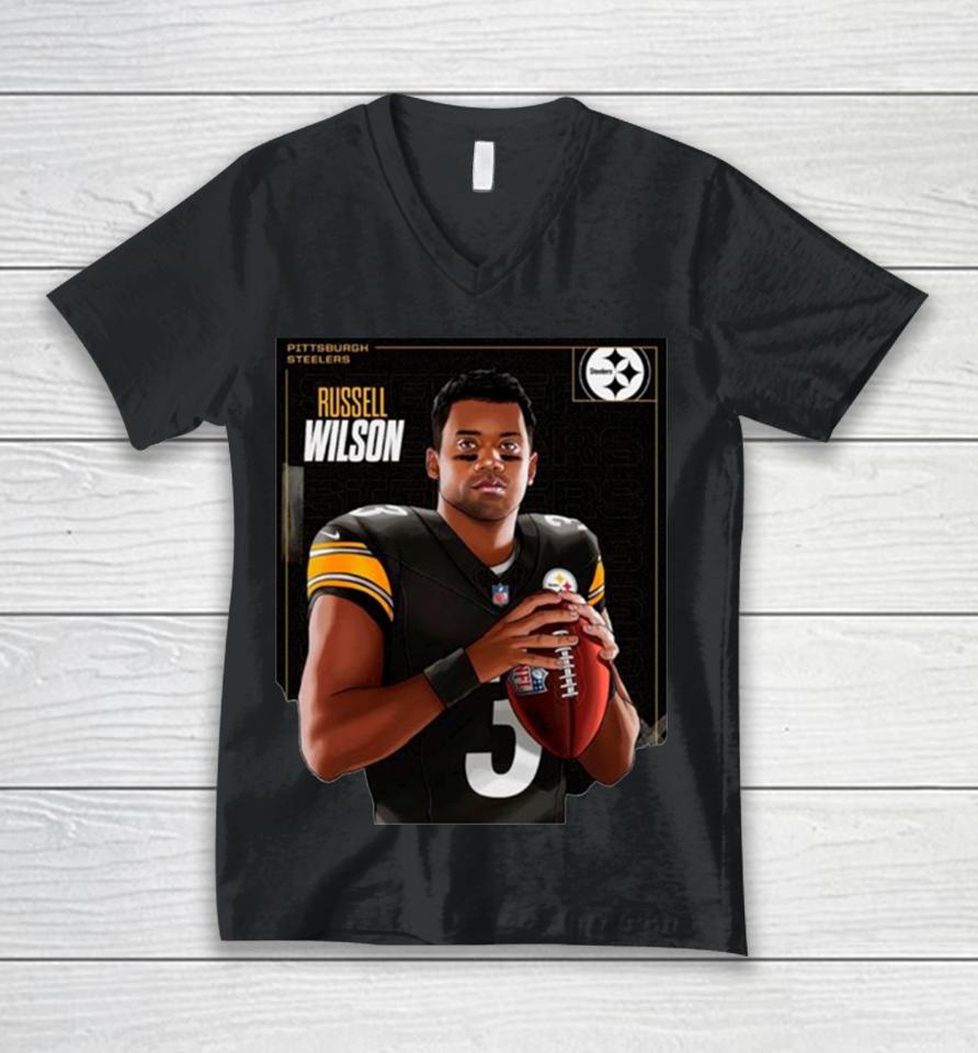 Russell Wilson Pittsburgh Steelers Nations Player Unisex V-Neck T-Shirt