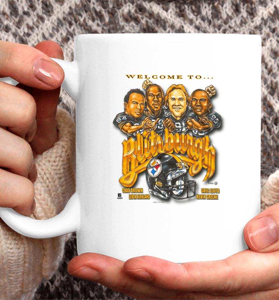 Russell Wilson Wearing Welcome To Blitzburgh Coffee Mug