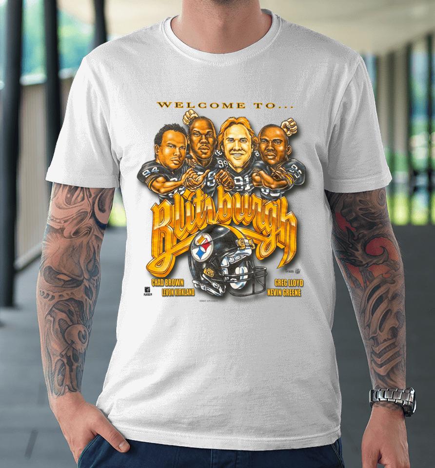 Russell Wilson Wearing Welcome To Blitzburgh Premium T-Shirt