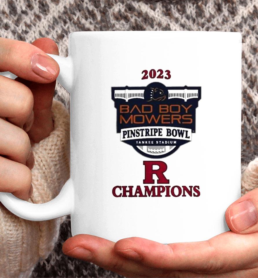 Rutgers Scarlet Knights Champions 2023 Pinstripe Bowl Coffee Mug