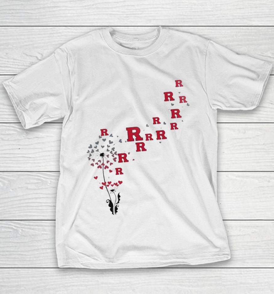 Rutgers Scarlet Knights Dandelion Flower 2023 Youth T-Shirt