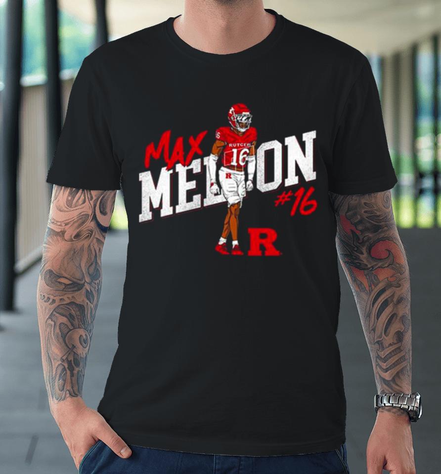 Rutgers Scarlet Knights Max Melton 2023 Ncaa Football Premium T-Shirt