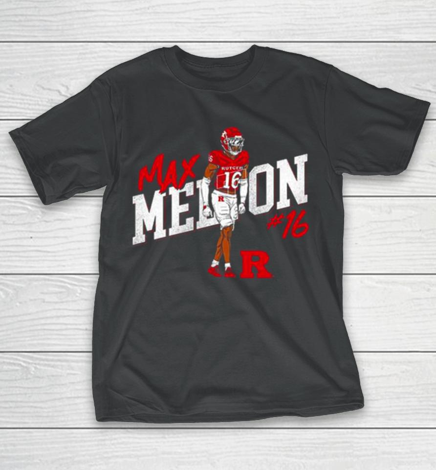 Rutgers Scarlet Knights Max Melton 2023 Ncaa Football T-Shirt