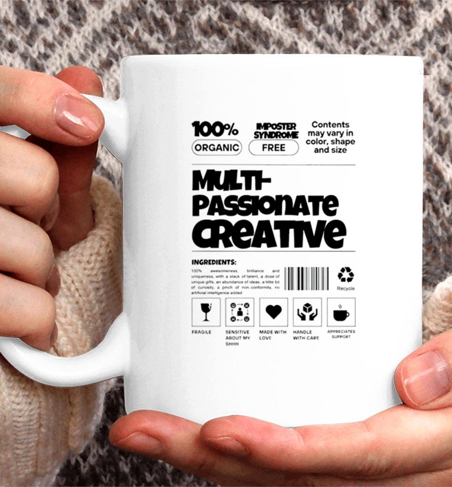 Ryan Clark Wearing Multi Passionate Creative Coffee Mug