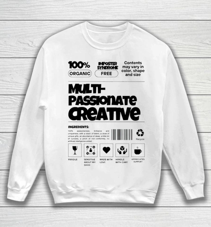 Ryan Clark Wearing Multi Passionate Creative Sweatshirt