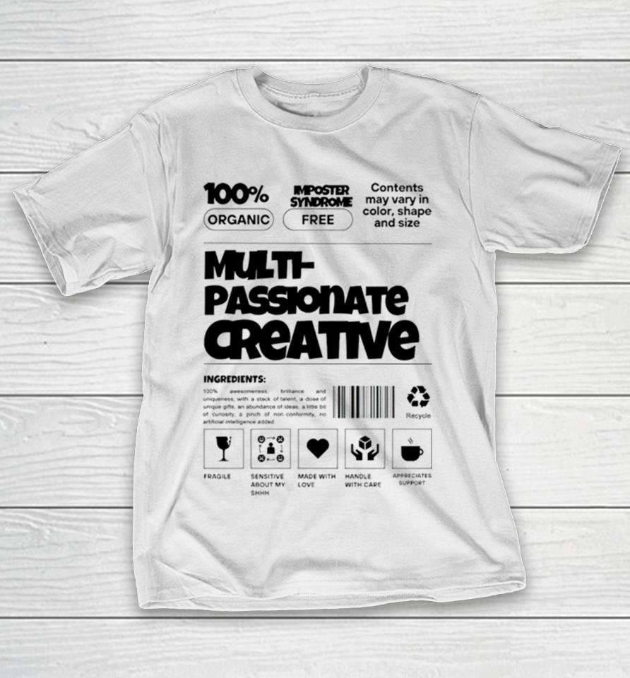 Ryan Clark Wearing Multi Passionate Creative T-Shirt