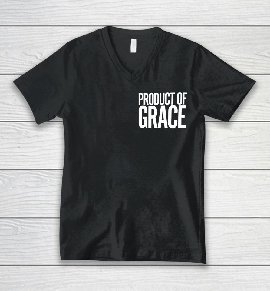 Ryan Clark Wearing Product Of Grace Unisex V-Neck T-Shirt