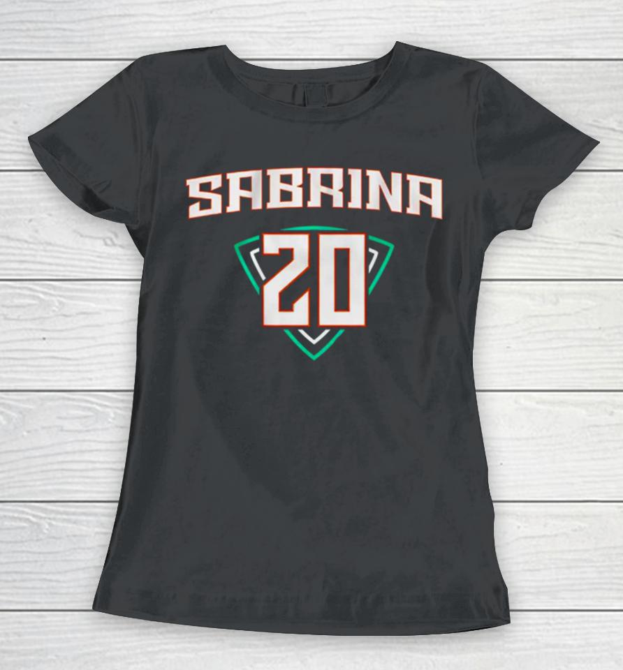 Sabrina Ionescu New York Liberty Number 20 Women T-Shirt
