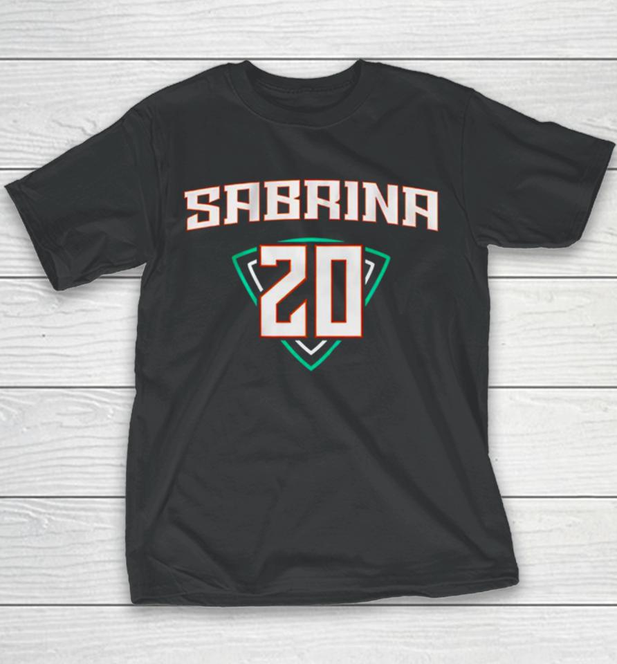 Sabrina Ionescu New York Liberty Number 20 Youth T-Shirt